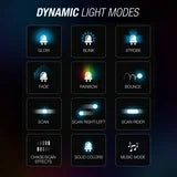 TYPE S - Infinite AppGlow Smart Interior Car LED Light Kit – 4 x 12” RGB Strips, CarPlay, Android Auto, Voice Control, Custom Presets, 12V Plug & Play